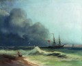 嵐の前の海 1856 ロマンチックなイワン・アイヴァゾフスキー ロシア